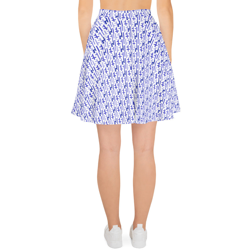 Negative Space | JESUS INFINITY Skater Skirt | White & Purple | Get JESU5 Gear | Coolest CHRISTIAN Clothing on the Planet