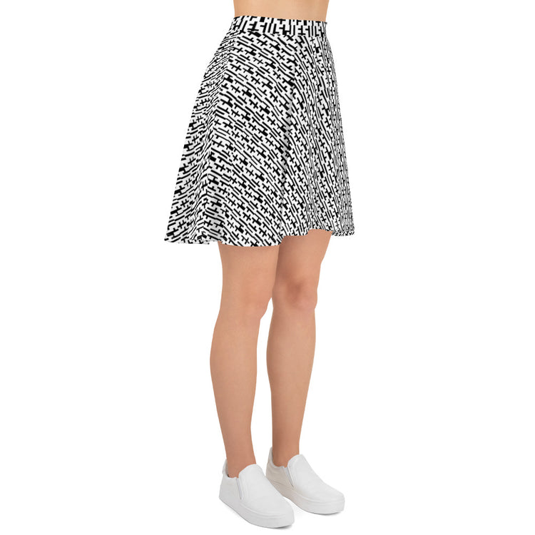 Negative Space | JESUS INFINITY Skater Skirt | White & Black | Get JESU5 Gear | Coolest CHRISTIAN Clothing on the Planet