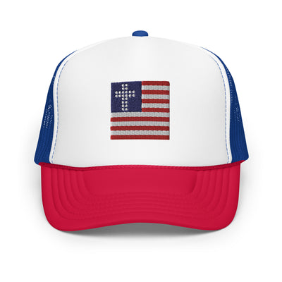 Cross & Stripes Trucker Hat