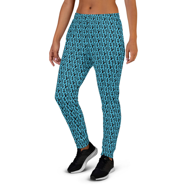 JESU5 Negative Space | Women's INFINITY Joggers | Blue & Black | Get Bold Gear | Coolest CHRISTlAN Clothing on the Planet