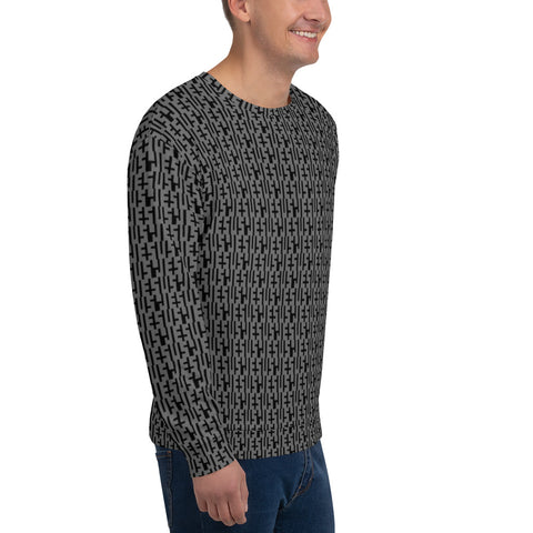 JESU5 Negative Space | Unisex INFINITY Sweatshirt | Grey & Black | Get Bold Gear | Coolest CHRISTlAN Clothing on the Planet