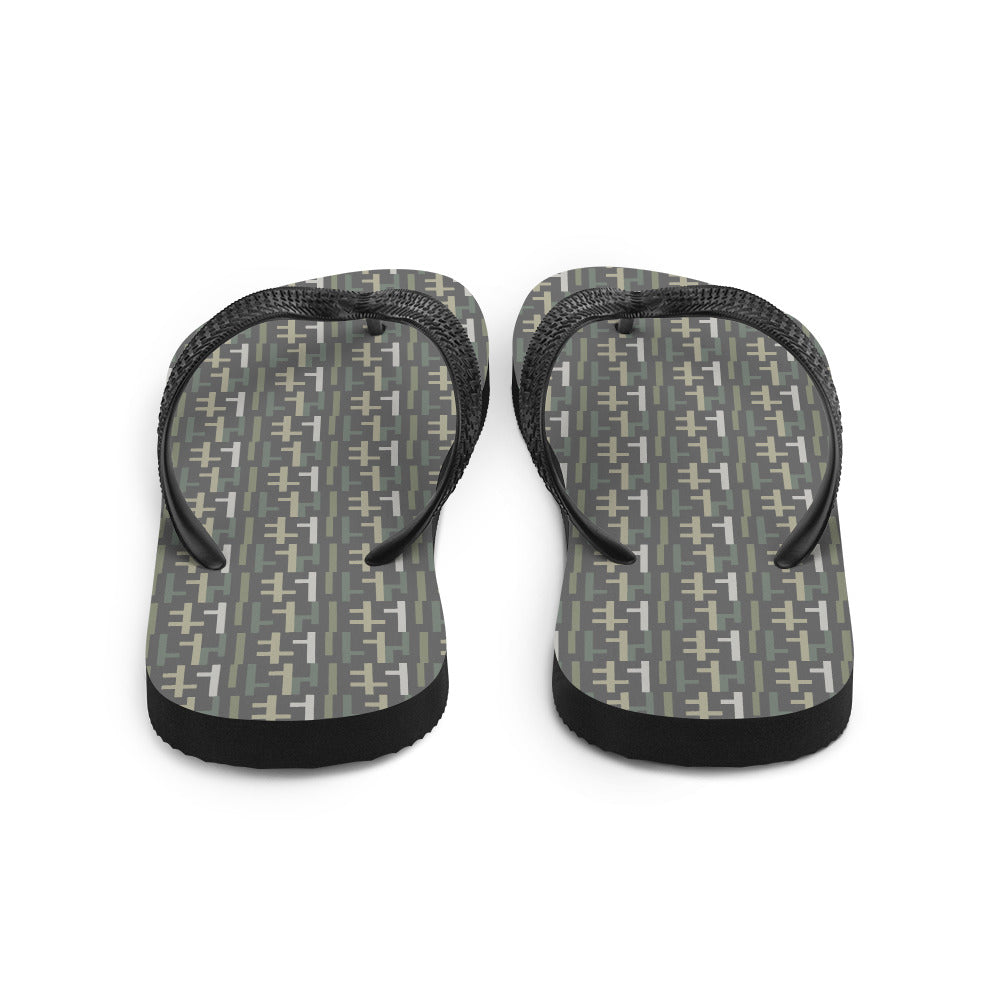 Negative Space | JESUS INFINITY Flip Flops | Grey Camo (6) | Get JESU5 Gear | Coolest CHRISTIAN Clothing on the Planet