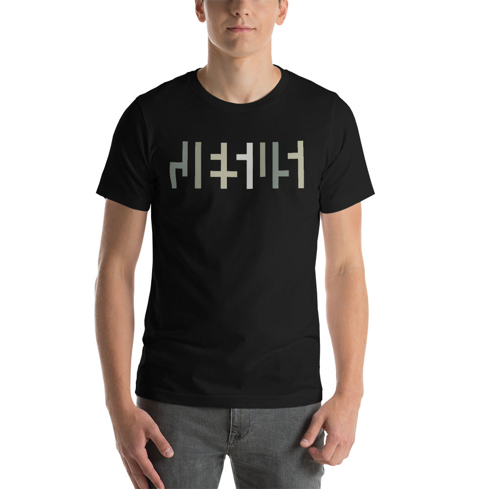 JESU5 Negative Space | Unisex Tee | Black with Camo Print | Get Bold Gear | Coolest CHRISTlAN Clothing on the Planet