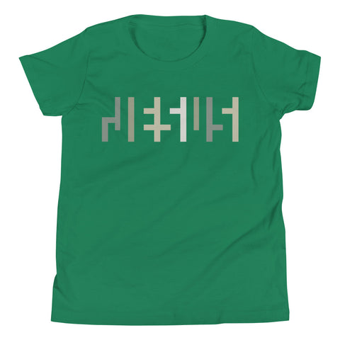 JESU5 Negative Space | Youth Tee | Kelly Green with Camo Print | Get Bold Gear | Coolest CHRISTlAN Clothing on the Planet