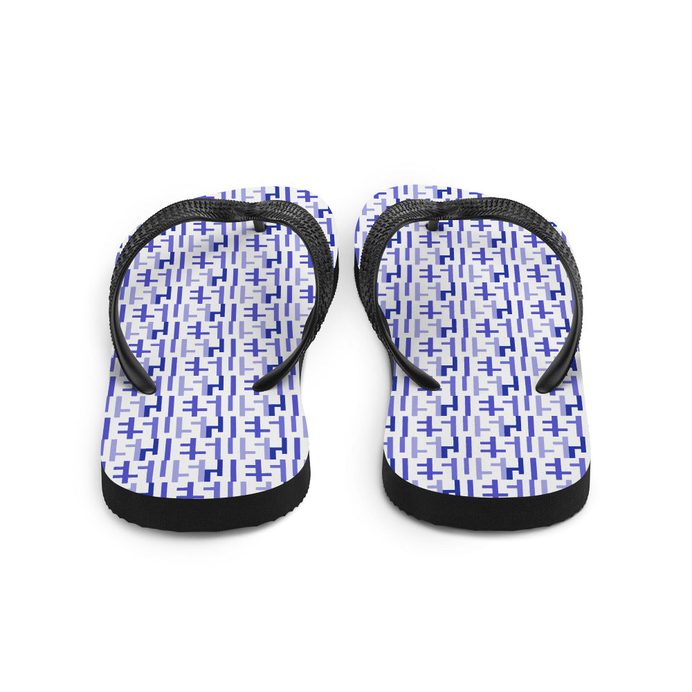 Negative Space | JESUS INFINITY Flip Flops | White & Purple (6) | Get JESU5 Gear | Coolest CHRISTIAN Clothing on the Planet