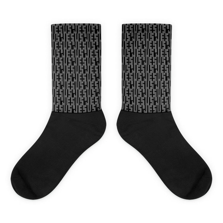 Negative Space | JESUS INFINITY Socks | Grey & Black | Get JESU5 Gear | Coolest CHRISTIAN Clothing on the Planet