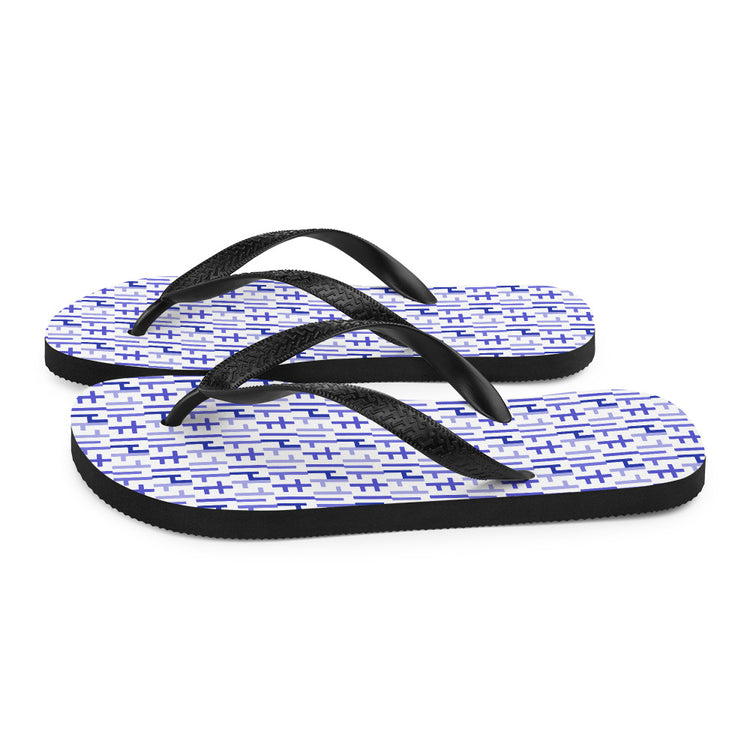 Negative Space | JESUS INFINITY Flip Flops | White & Purple (1) | Get JESU5 Gear | Coolest CHRISTIAN Clothing on the Planet