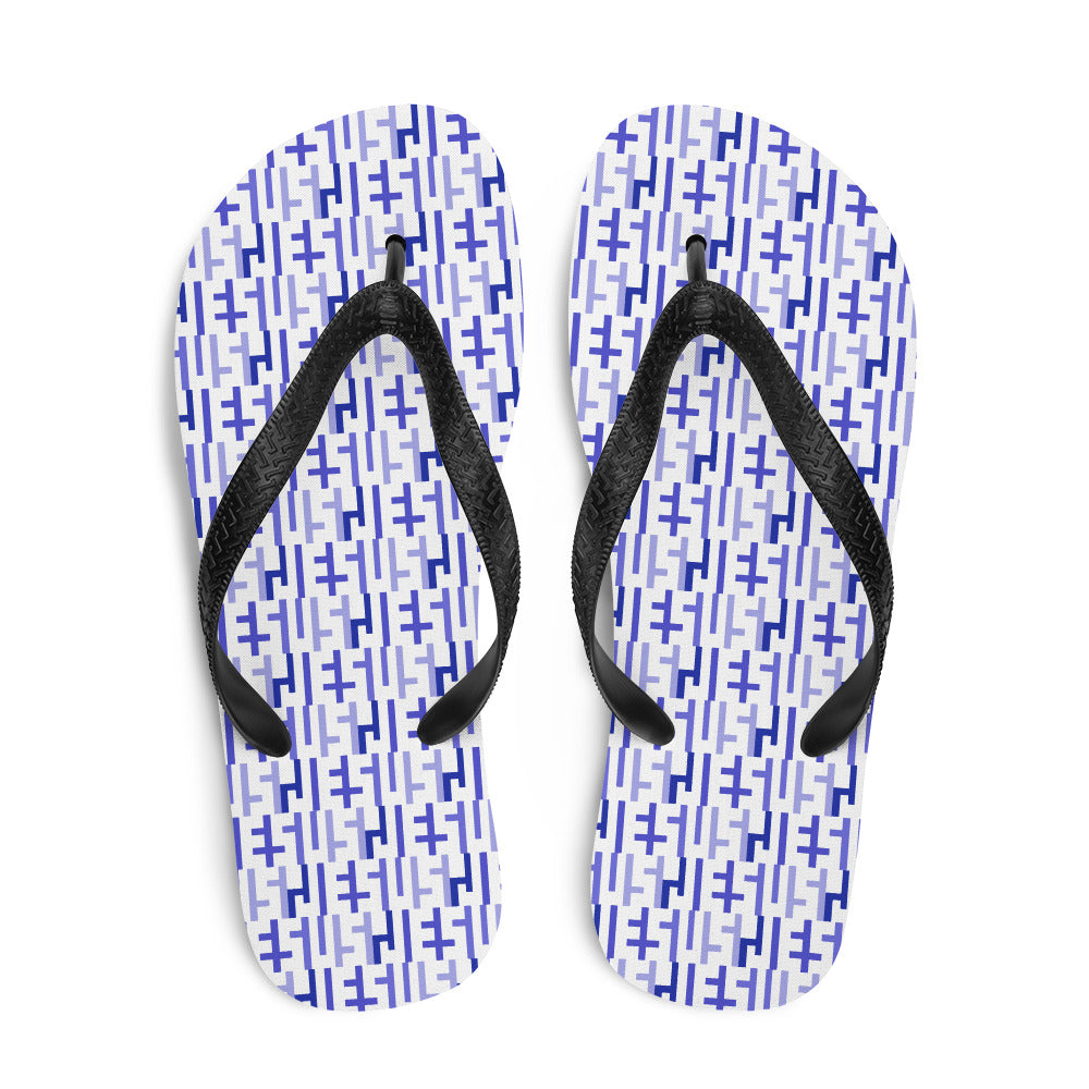 Negative Space | JESUS INFINITY Flip Flops | White & Purple | Get JESU5 Gear | Coolest CHRISTIAN Clothing on the Planet