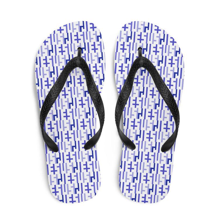 Negative Space | JESUS INFINITY Flip Flops | White & Purple | Get JESU5 Gear | Coolest CHRISTIAN Clothing on the Planet