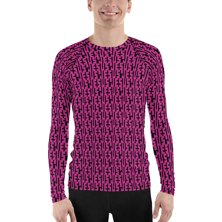 JESUS Negative Space | Mens INFINITY Rash Guard Rashie Vest| Pink & Black | Get JESU5 Gear | Coolest CHRISTIAN Clothing on the Planet