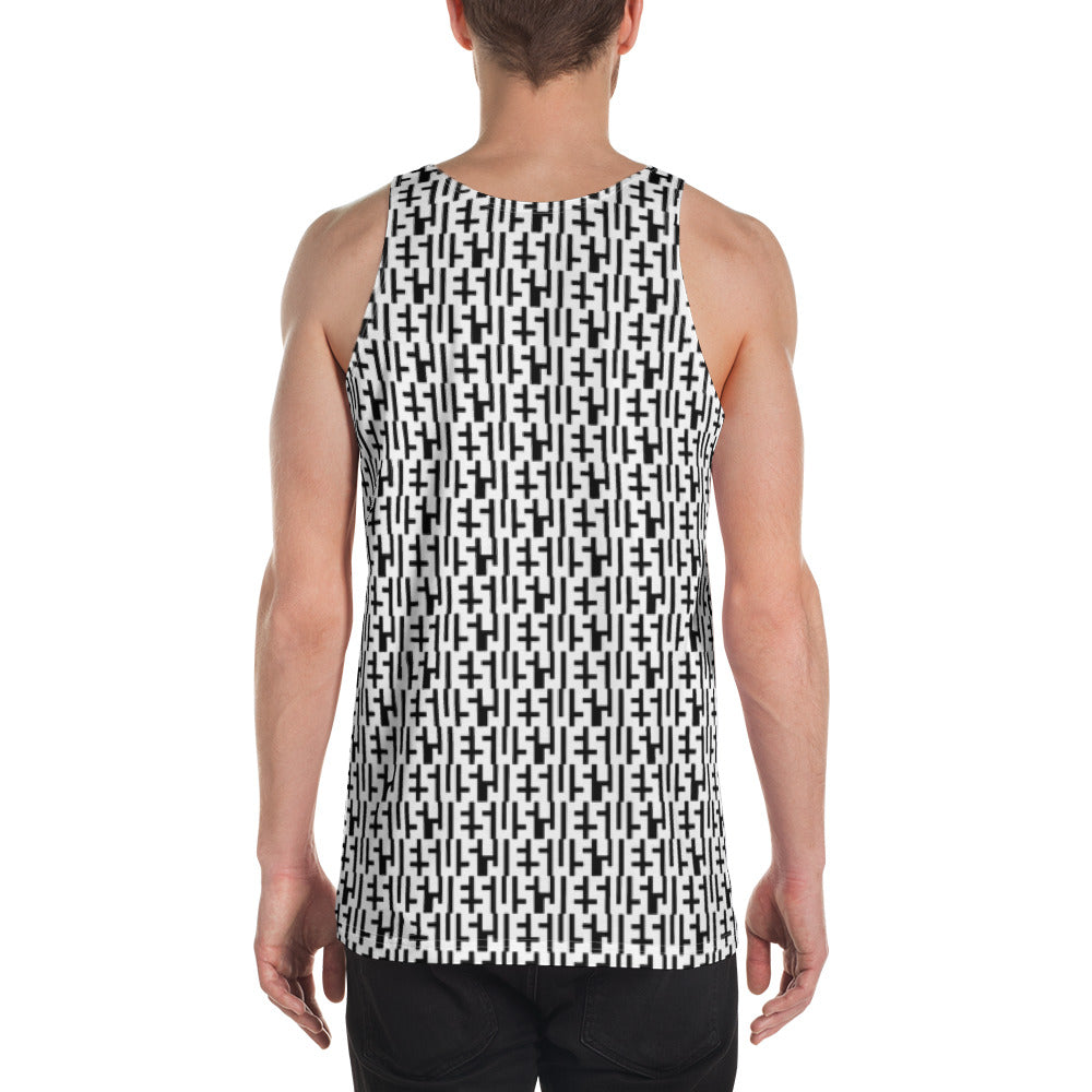 JESU5 Negative Space | Unisex INFINITY Tank Top | White & Black | Get Bold Gear | Coolest CHRISTlAN Clothing on the Planet