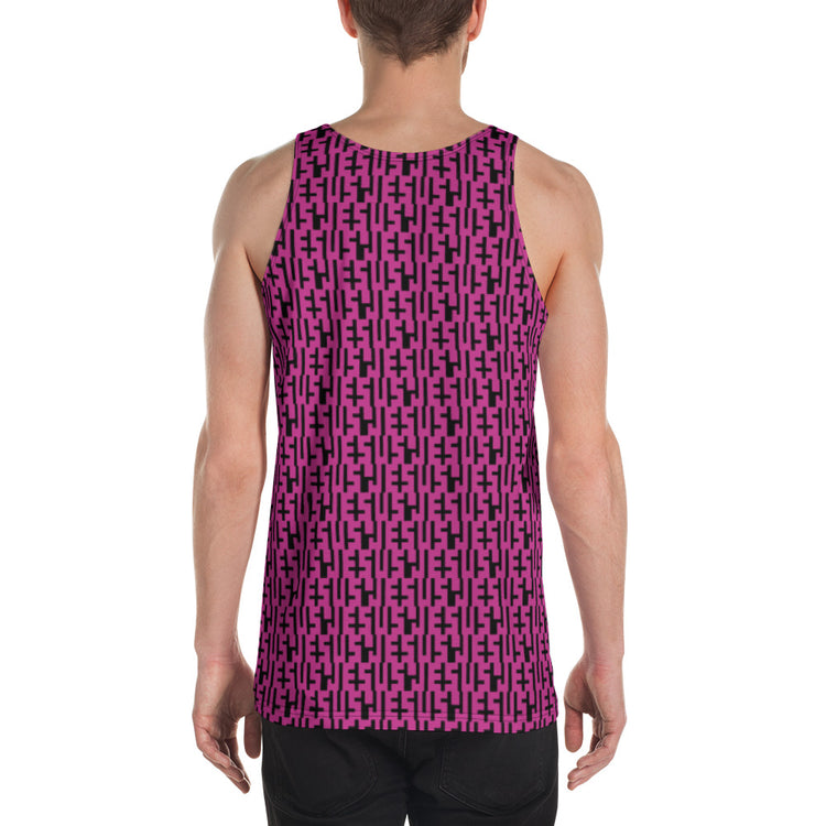 JESU5 Negative Space | Unisex INFINITY Tank Top | Pink & Black | Get Bold Gear | Coolest CHRISTlAN Clothing on the Planet