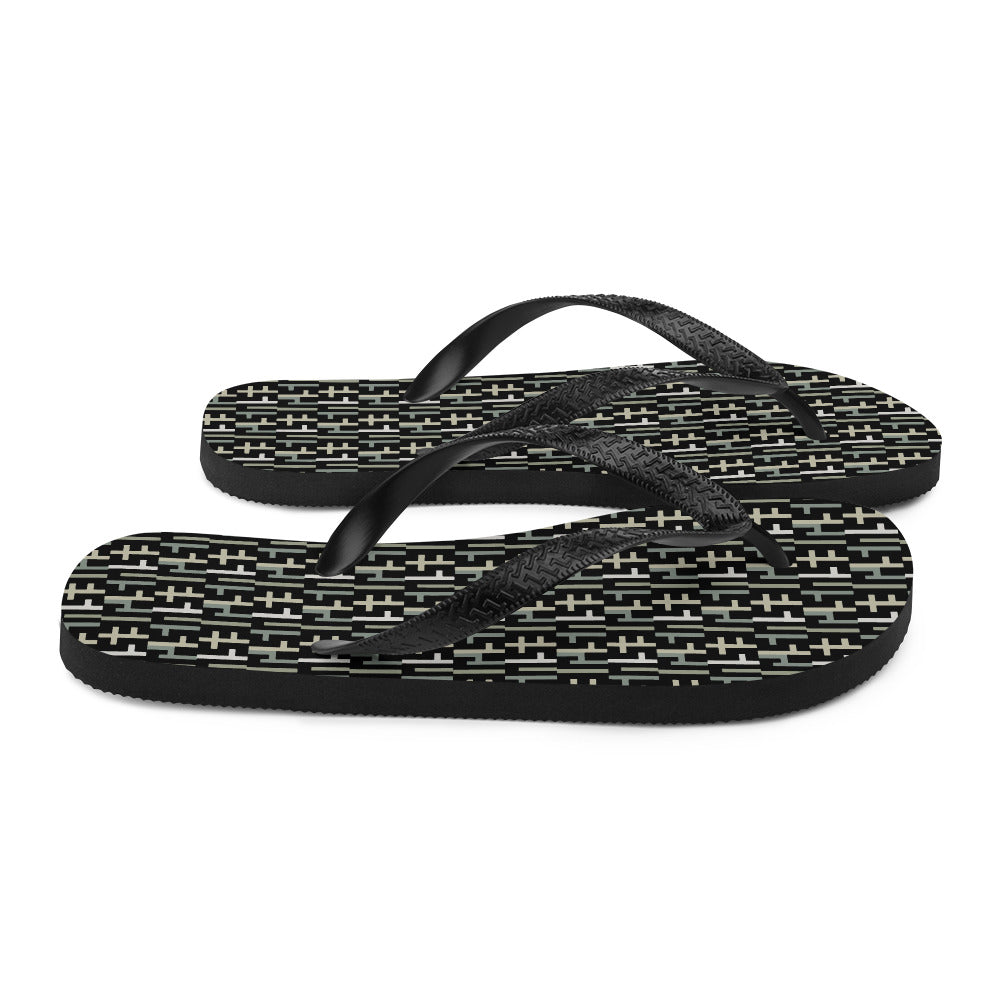 Negative Space | JESUS INFINITY Flip Flops | Black Camo (5) | Get JESU5 Gear | Coolest CHRISTIAN Clothing on the Planet