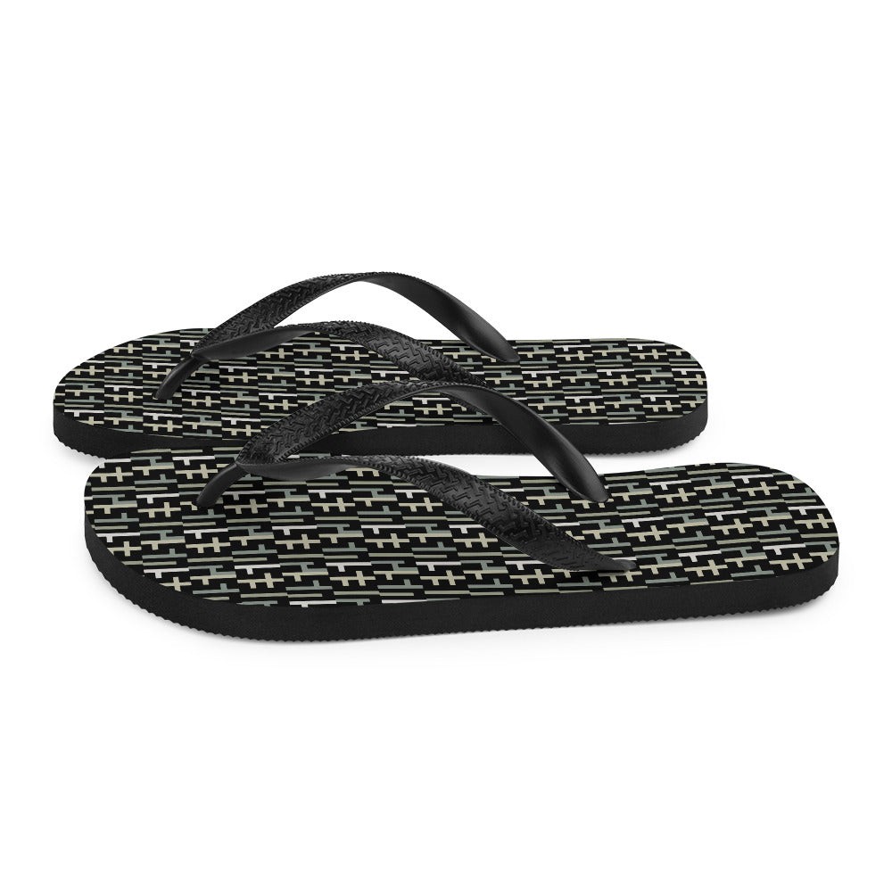 Negative Space | JESUS INFINITY Flip Flops | Black Camo (1) | Get JESU5 Gear | Coolest CHRISTIAN Clothing on the Planet