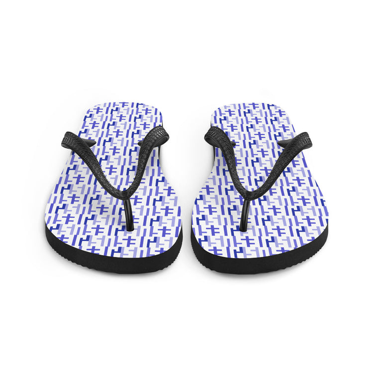 Negative Space | JESUS INFINITY Flip Flops | White & Purple (3) | Get JESU5 Gear | Coolest CHRISTIAN Clothing on the Planet