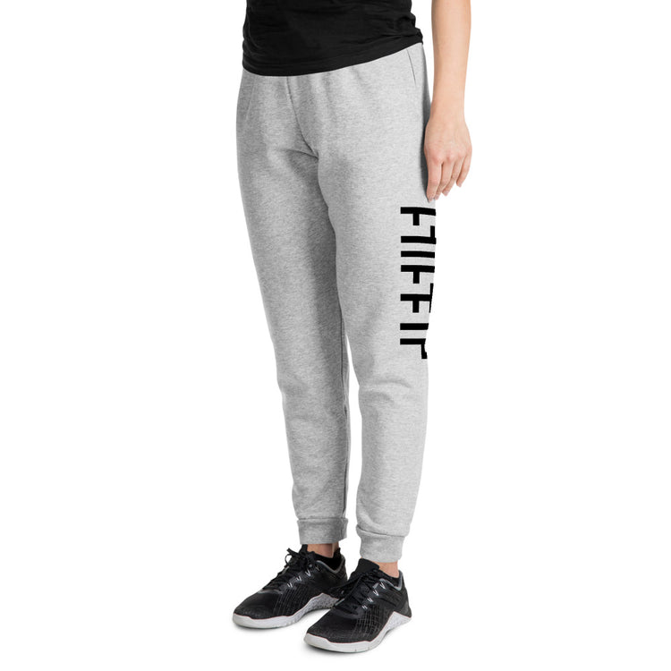 JESU5 Negative Space | Unisex Joggers | Athletic Heather Grey with Black Print | Get Bold Gear | Coolest CHRISTlAN Clothing on the Planet