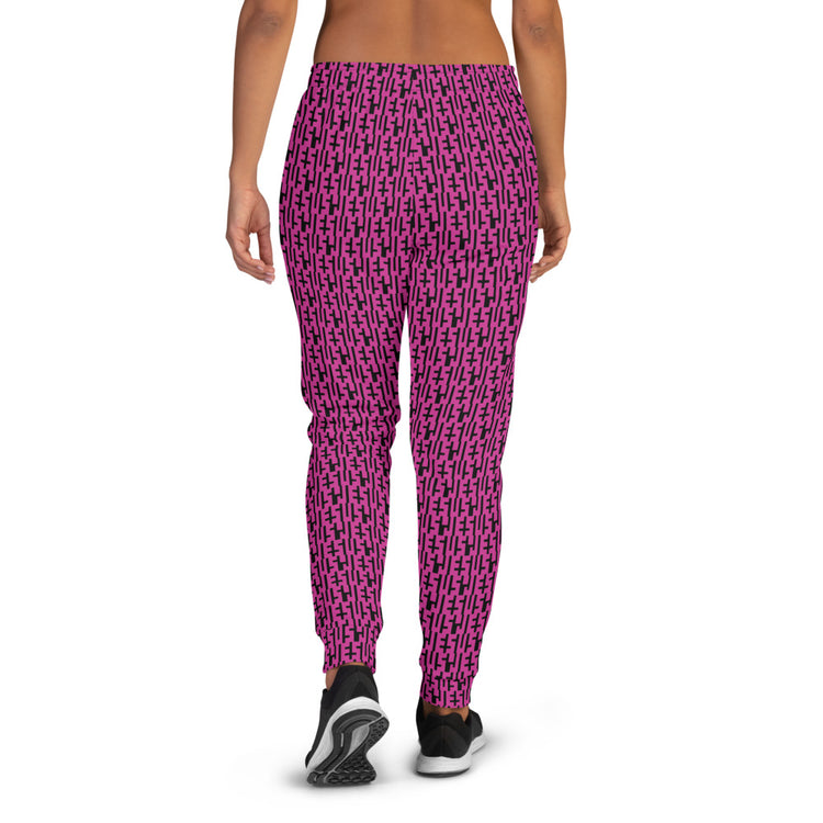 JESU5 Negative Space | Women's INFINITY Joggers | Pink & Black  | Get Bold Gear | Coolest CHRISTlAN Clothing on the Planet