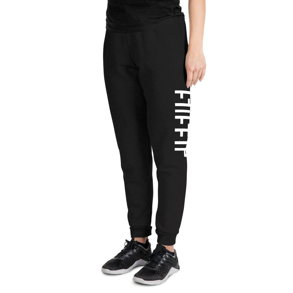 JESU5 Negative Space | Unisex Joggers | Black with White Print | Get Bold Gear | Coolest CHRISTlAN Clothing on the Planet