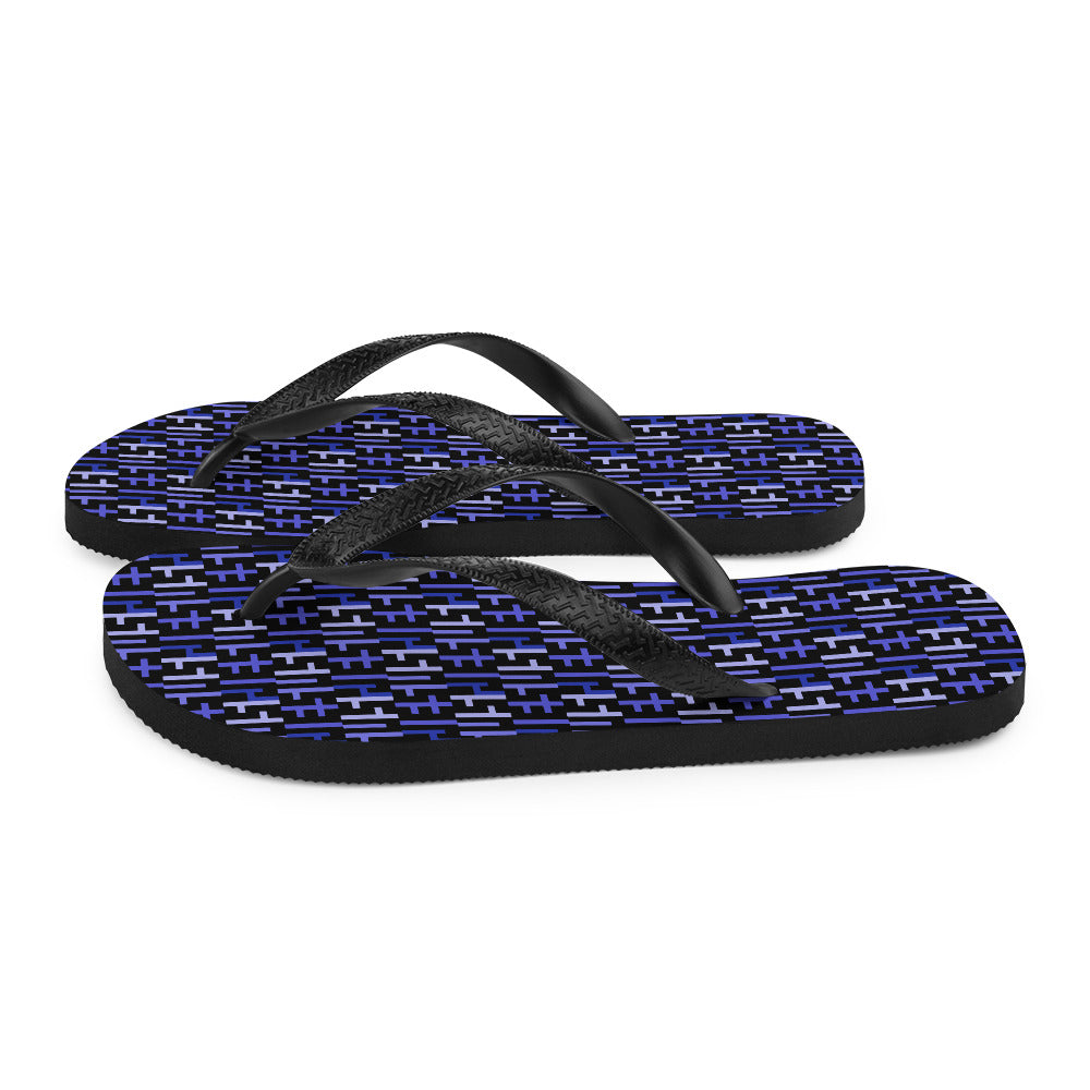 Negative Space | JESUS INFINITY Flip Flops | Black & Purple (1) | Get JESU5 Gear | Coolest CHRISTIAN Clothing on the Planet