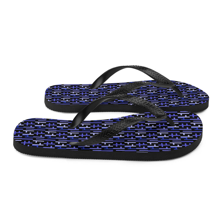 Negative Space | JESUS INFINITY Flip Flops | Black & Purple (5) | Get JESU5 Gear | Coolest CHRISTIAN Clothing on the Planet