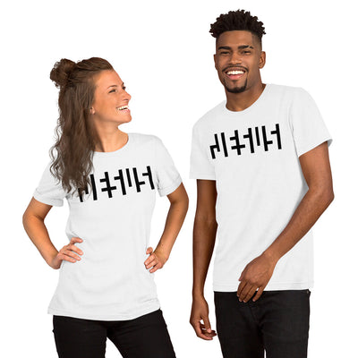 JESU5 Negative Space | Unisex  Tee | White with Black Print | Get Bold Gear | Coolest CHRISTlAN Clothing on the Planet