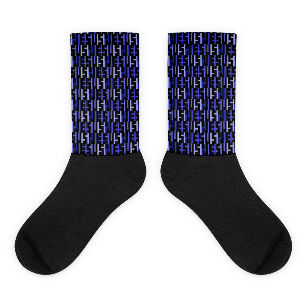 Negative Space | JESUS INFINITY Socks | Black & Purple | Get JESU5 Gear | Coolest CHRISTIAN Clothing on the Planet