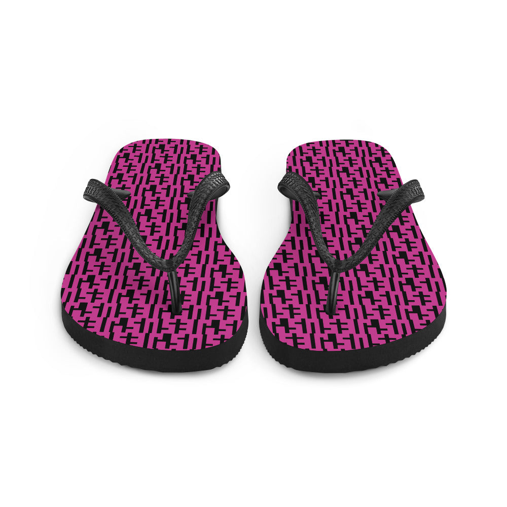 Negative Space | JESUS INFINITY Flip Flops | Pink & Black (3) | Get JESU5 Gear | Coolest CHRISTIAN Clothing on the Planet