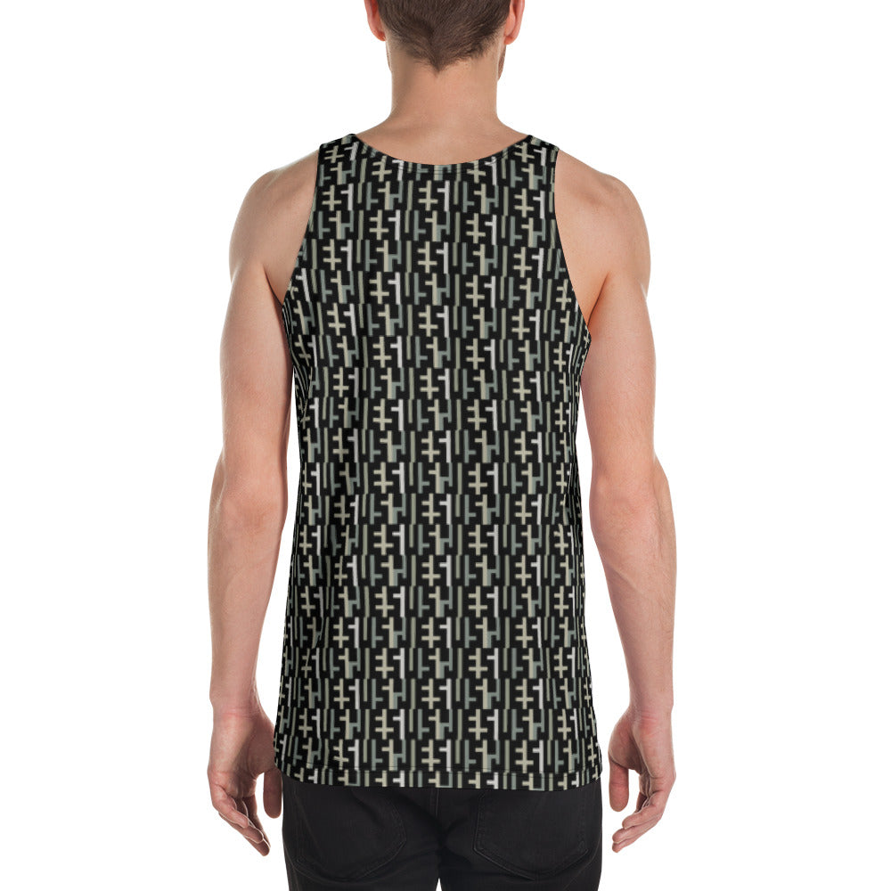 JESU5 Negative Space | Unisex INFINITY Tank Top | Black Camo | Get Bold Gear | Coolest CHRISTlAN Clothing on the Planet