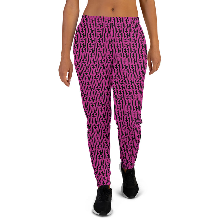 JESU5 Negative Space | Women's INFINITY Joggers | Pink & Black  | Get Bold Gear | Coolest CHRISTlAN Clothing on the Planet