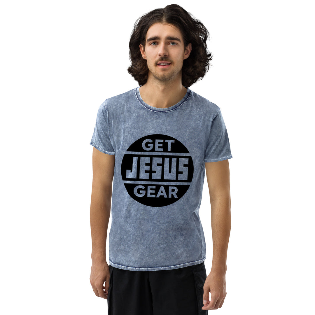 Get JESUS Gear Logo - Denim T Shirt