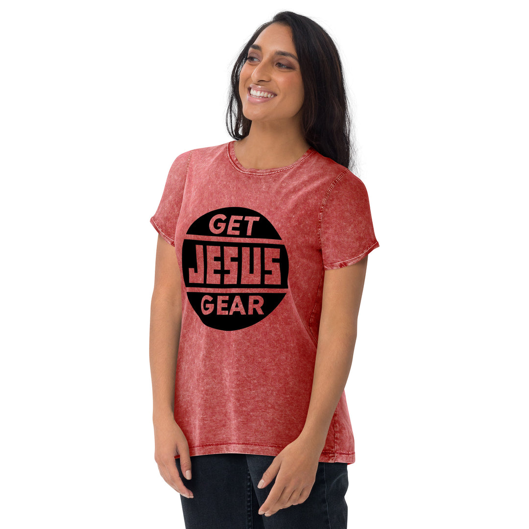 Get JESUS Gear Logo - Denim T Shirt