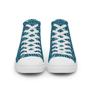 Womens JESUS High Top Canvas Shoes - Blue & Black INFINITY 1.0