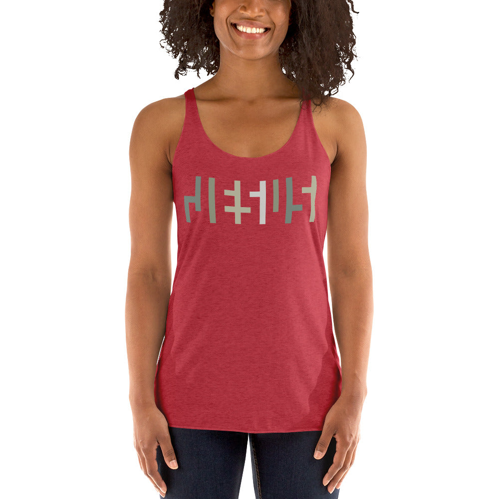 Womens JESUS Racerback Tank - Camo Print