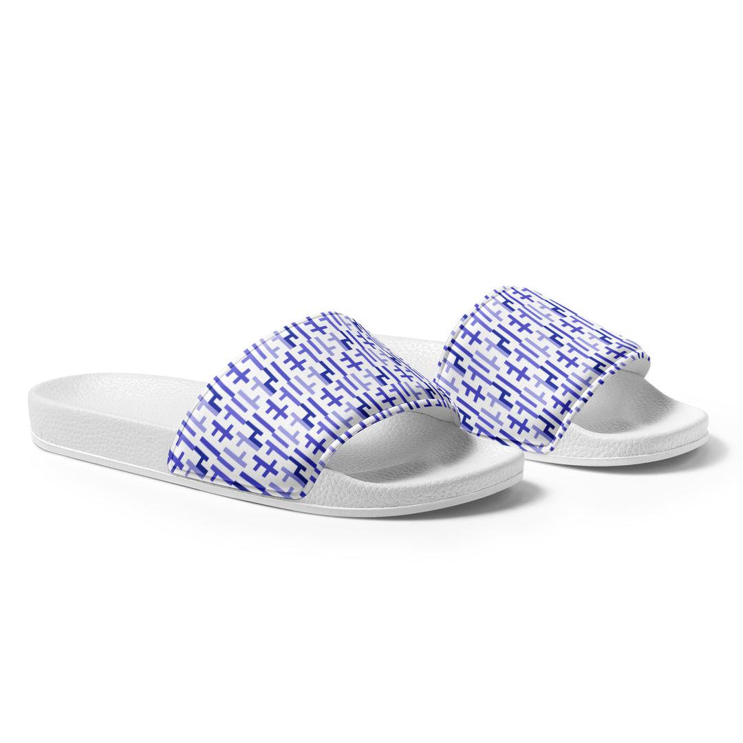 Chanclas JESUS ​​para mujer - Blanco y morado INFINITY 1.0